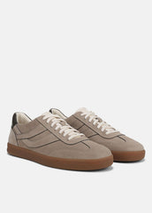 VINCE | Oasis Contrast-Edge Suede & Leather Sneaker in Sneakers - SANDSTORM/COCOA BROWN