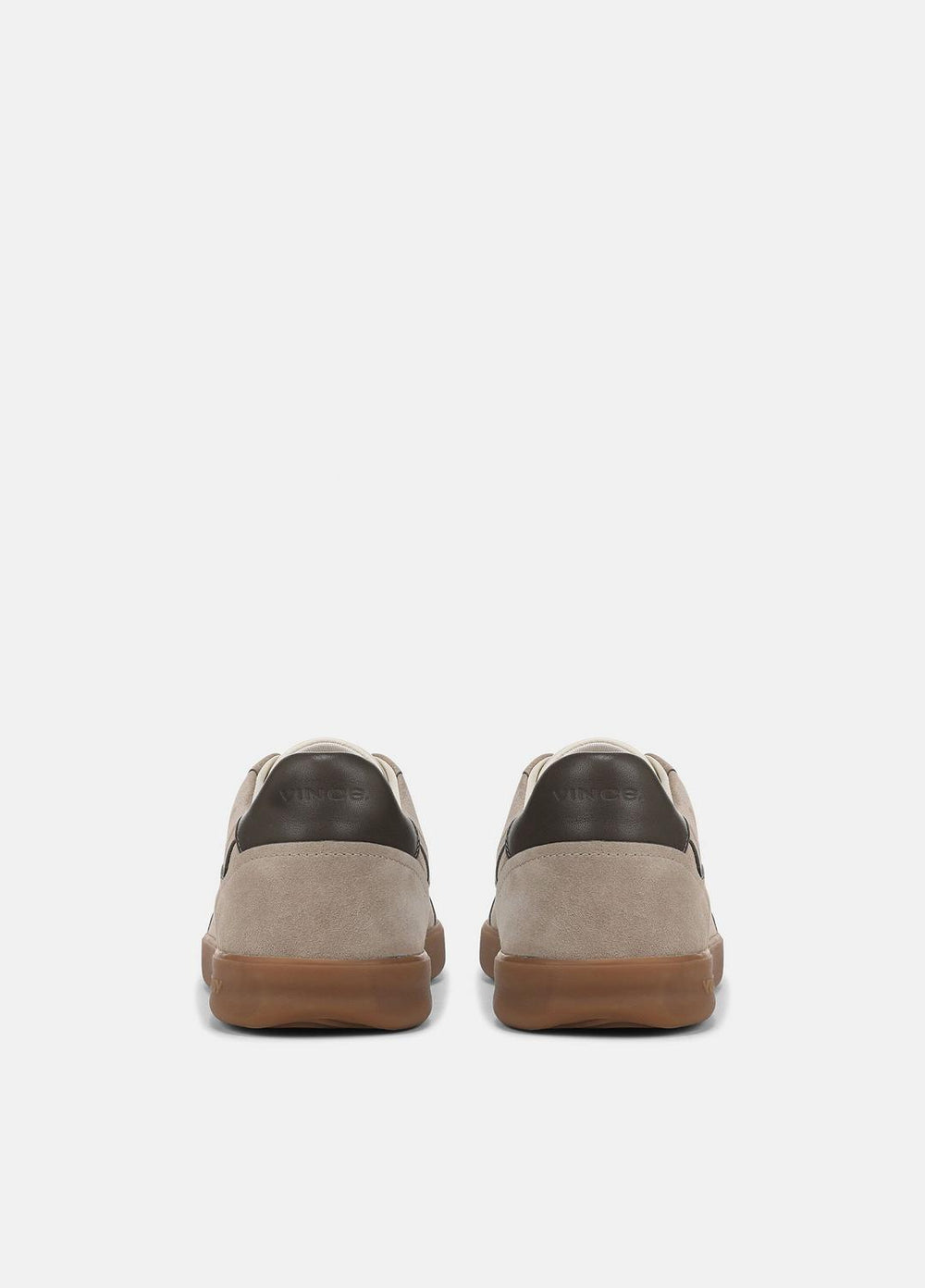 VINCE | Oasis Contrast-Edge Suede & Leather Sneaker in Sneakers - SANDSTORM/COCOA BROWN