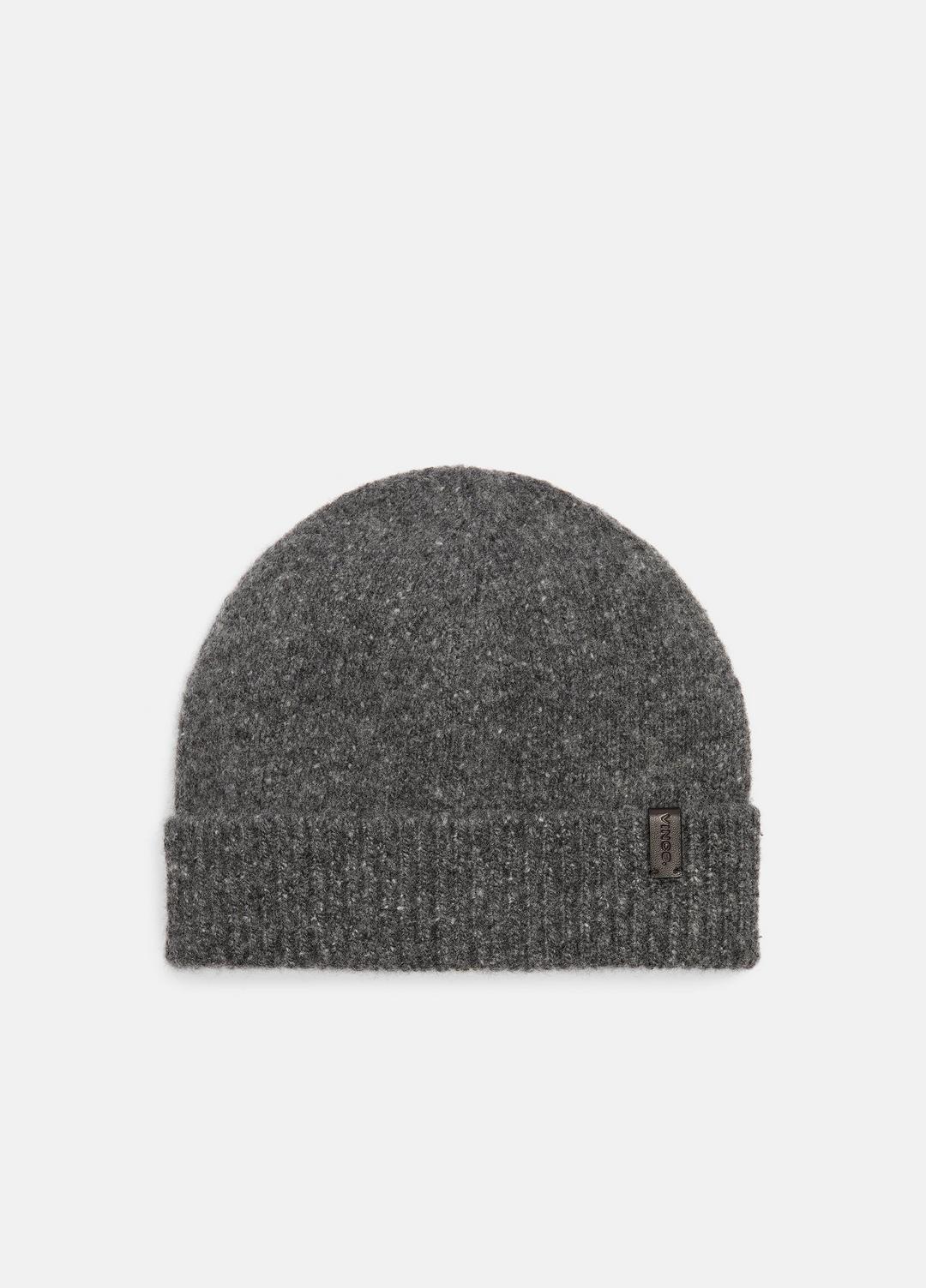 VINCE | Donegal Cashmere Beanie in Scarves & Hats - HEATHER CHARCOAL