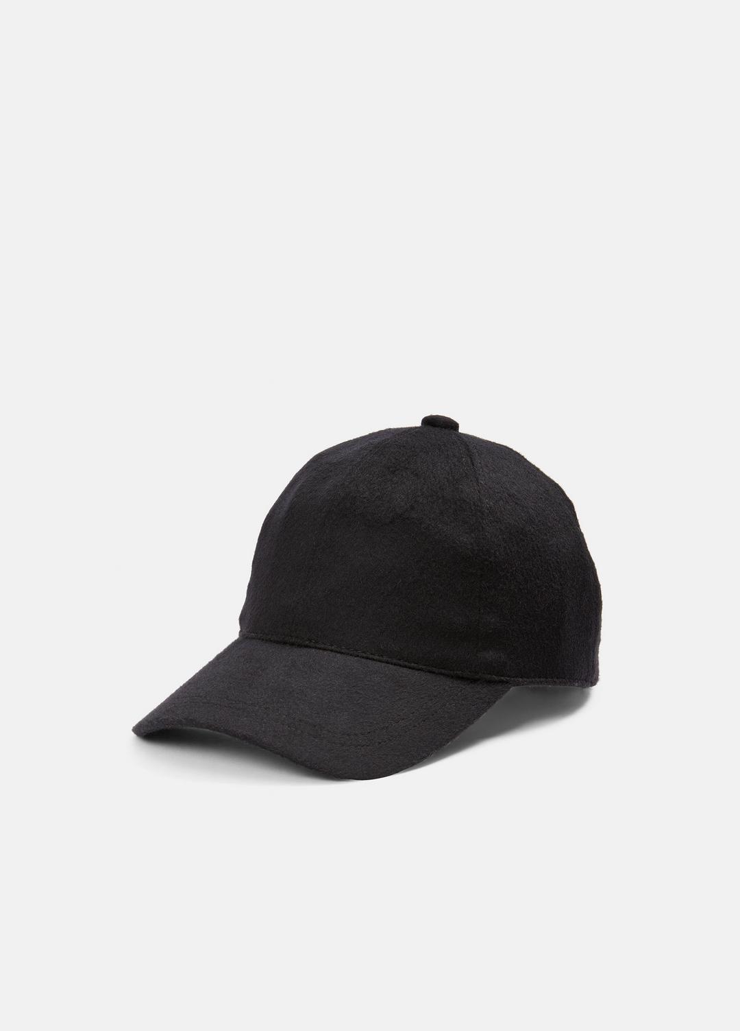 VINCE | Cashmere Baseball Cap in Scarves & Hats - BLACK