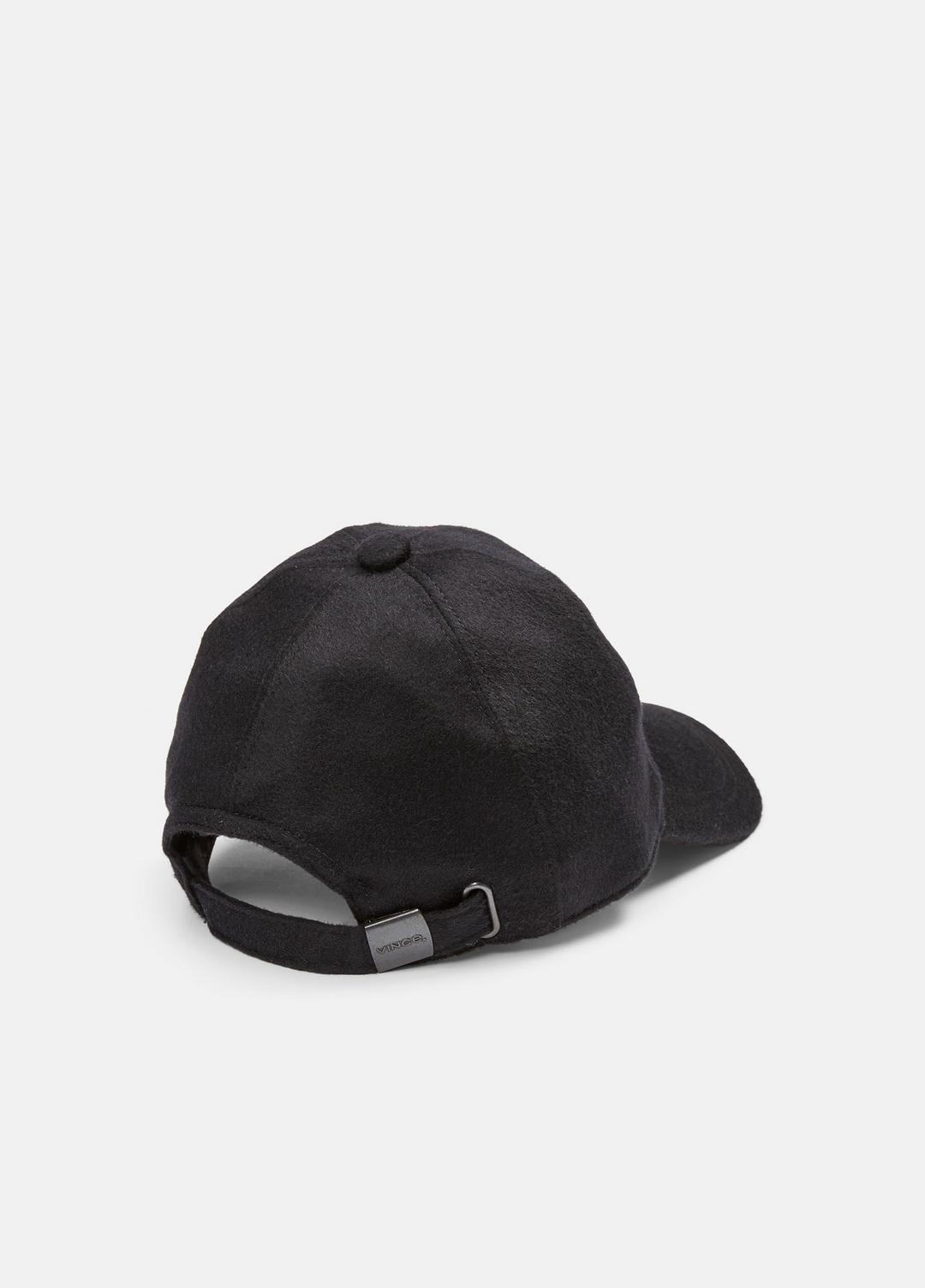 VINCE | Cashmere Baseball Cap in Scarves & Hats - BLACK