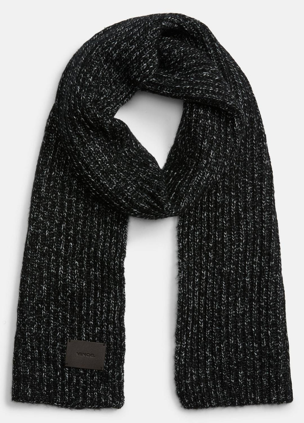 VINCE | Cardigan-Stitch Scarf in Scarves & Hats - HEATHER MARBLE