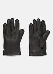 VINCE | Classic Cashmere-Lined Leather Glove in Gloves - BLACK CAMELLETO