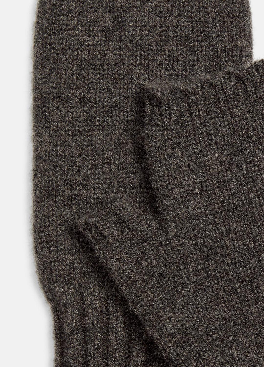 VINCE | Cashmere Hand Warmers in Gloves - HEATHER CHARCOAL