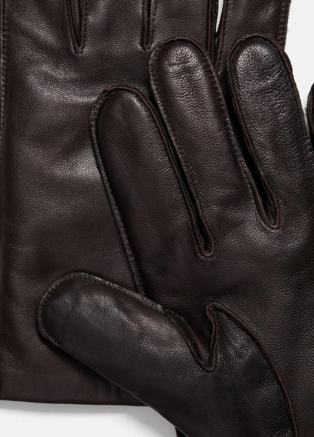 VINCE | Classic Cashmere-Lined Leather Glove in Gloves - ESPRESSO