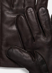 VINCE | Classic Cashmere-Lined Leather Glove in Gloves - ESPRESSO
