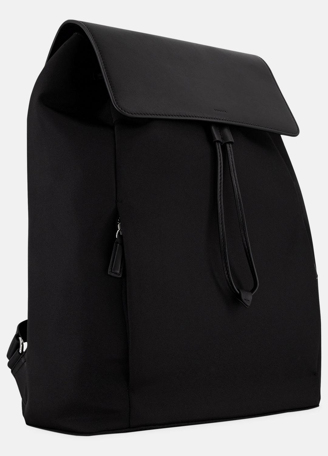 VINCE | Drayton Nylon Flap Backpack in Bags - BLACK