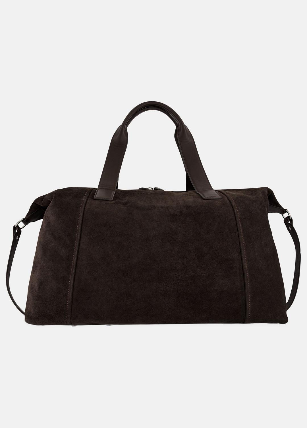 VINCE | Westmore Suede Duffle Bag in Bags - TOBACCO