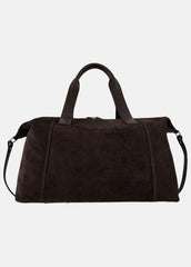VINCE | Westmore Suede Duffle Bag in Bags - TOBACCO