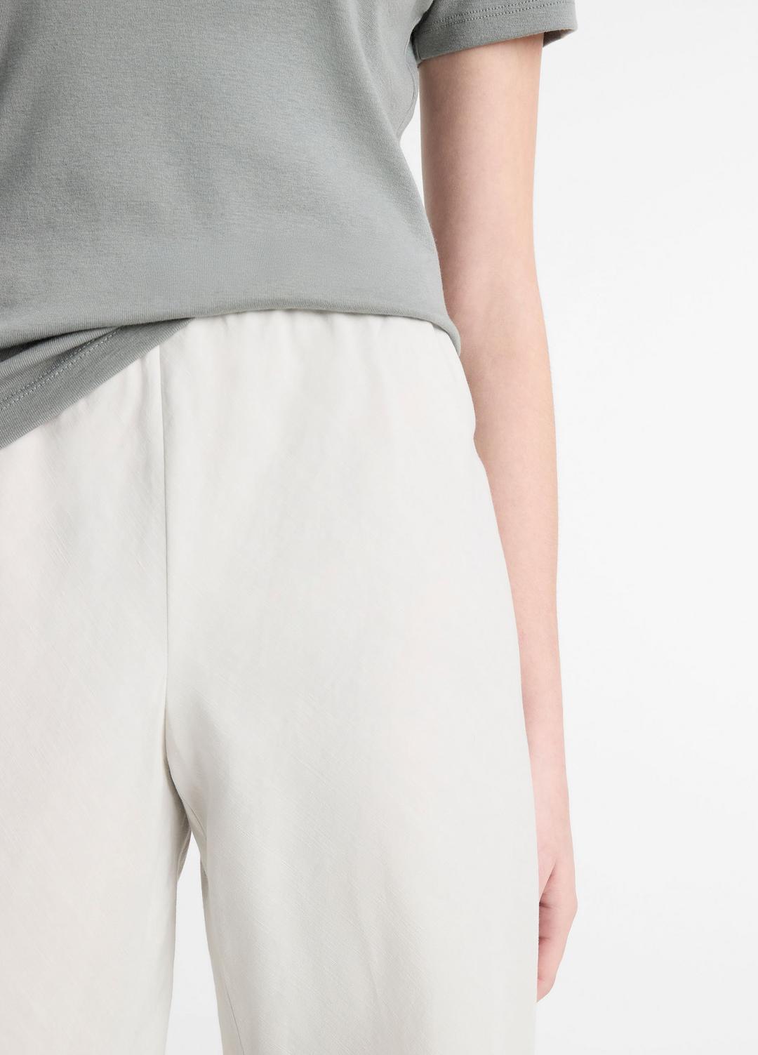 VINCE | Cotton-Blend High-Waist Bias Pant in Pants & Shorts - SALT GLASS