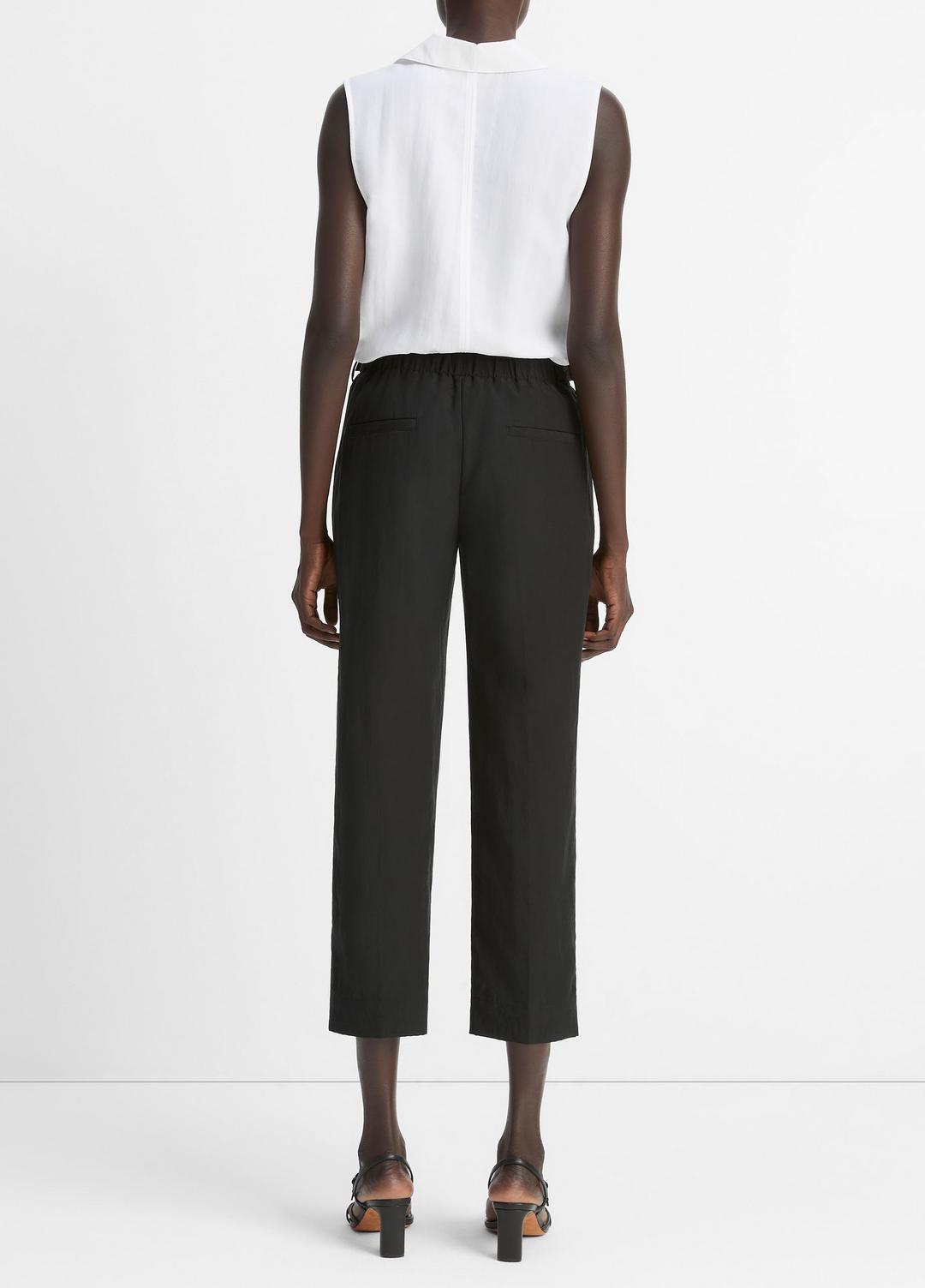 VINCE | Utility Tab-Detail Pull-On Pant in Pants & Shorts - BLACK