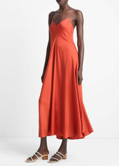 VINCE | Silk-Blend A-Line Slip Dress in Dresses & Skirts - BRICK ROSE