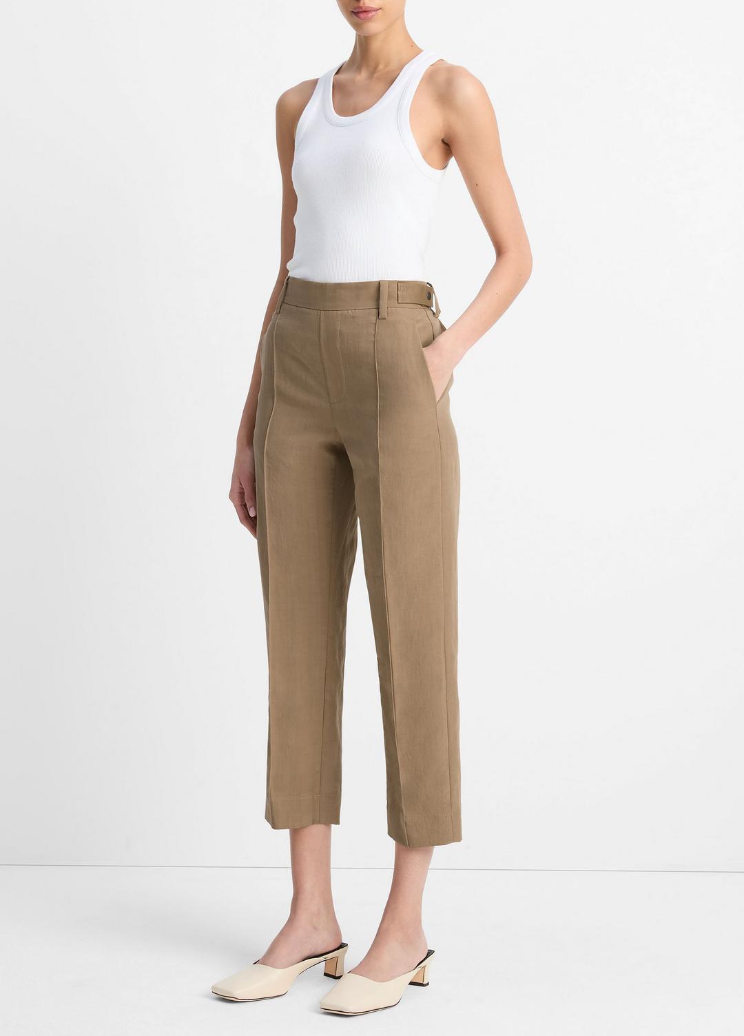 VINCE | Utility Tab-Detail Pull-On Pant in Pants & Shorts - TAPENADE