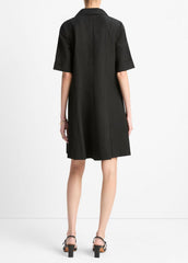 VINCE | A-Line Short Dress in Dresses & Skirts - BLACK