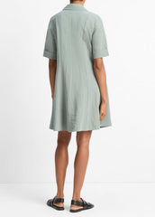 VINCE | A-Line Short Dress in Dresses & Skirts - CLAY SAGE