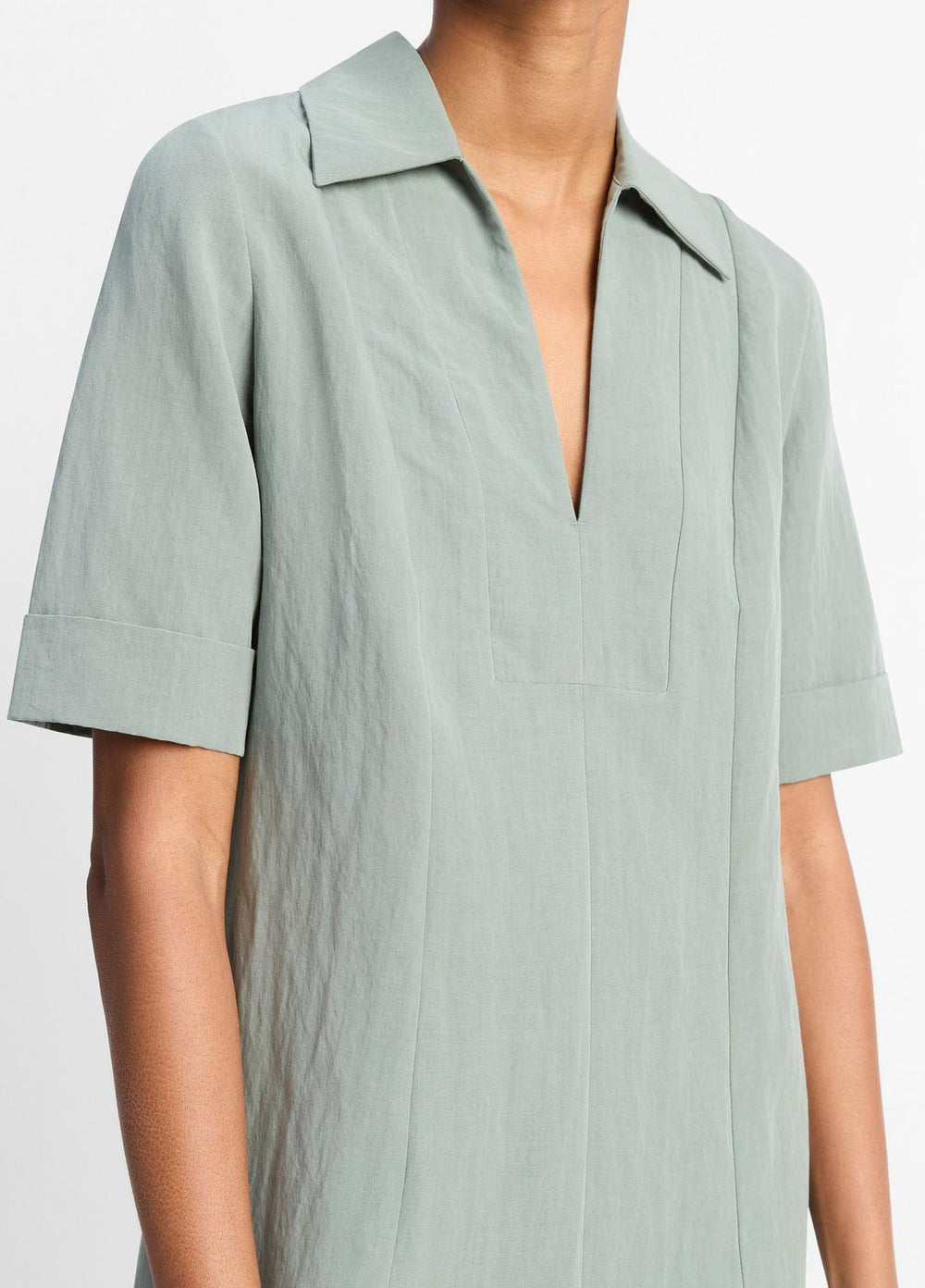 VINCE | A-Line Short Dress in Dresses & Skirts - CLAY SAGE