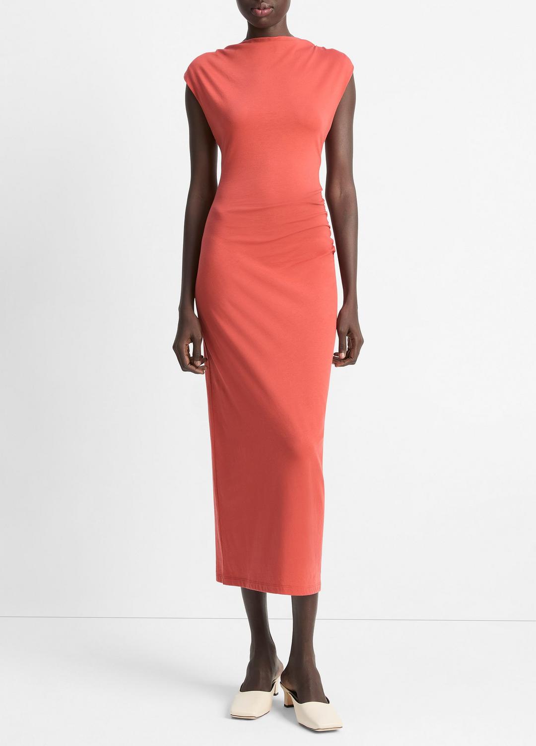 VINCE | Pima Cotton Muscle-Tee Dress in Dresses & Skirts - BRICK ROSE
