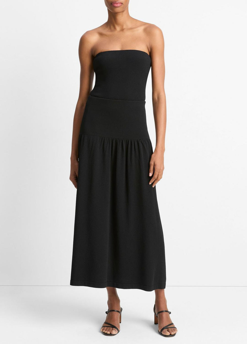 VINCE | Compact Drop-Waist Skirt in Dresses & Skirts - BLACK