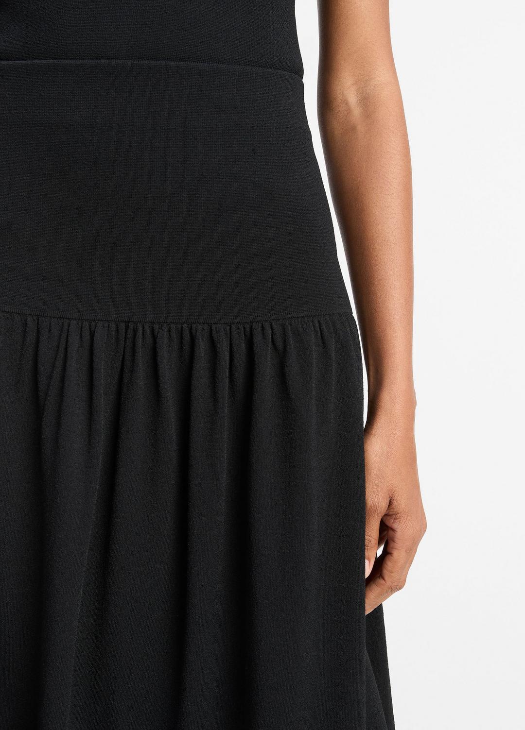 VINCE | Compact Drop-Waist Skirt in Dresses & Skirts - BLACK