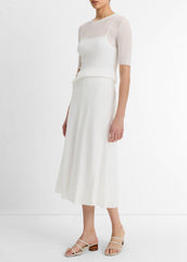 VINCE | Bias A-Line Skirt in Dresses & Skirts - OFF WHITE