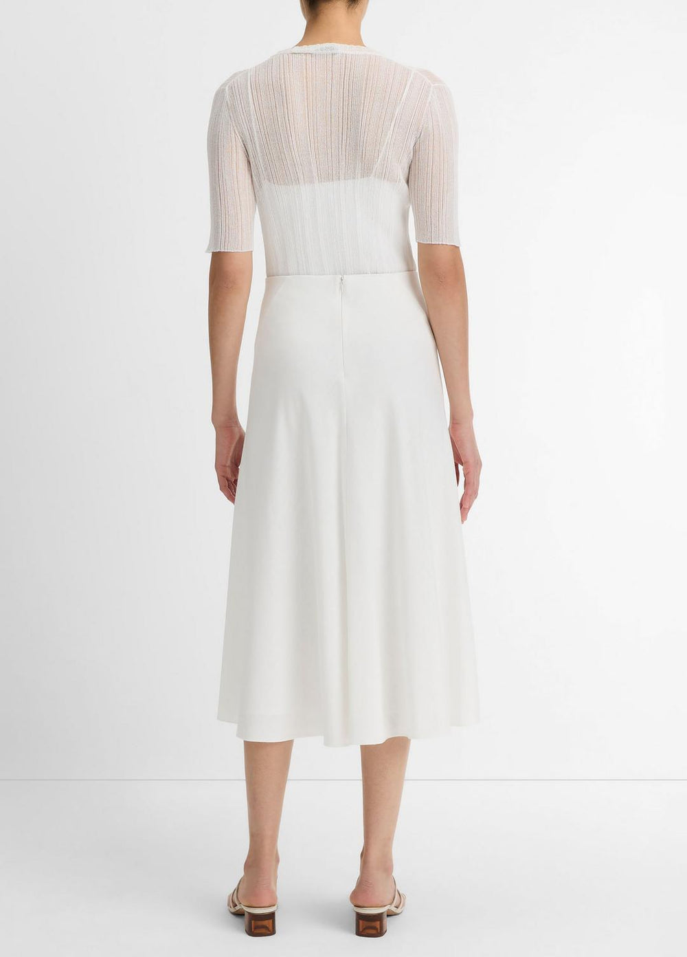 VINCE | Bias A-Line Skirt in Dresses & Skirts - OFF WHITE