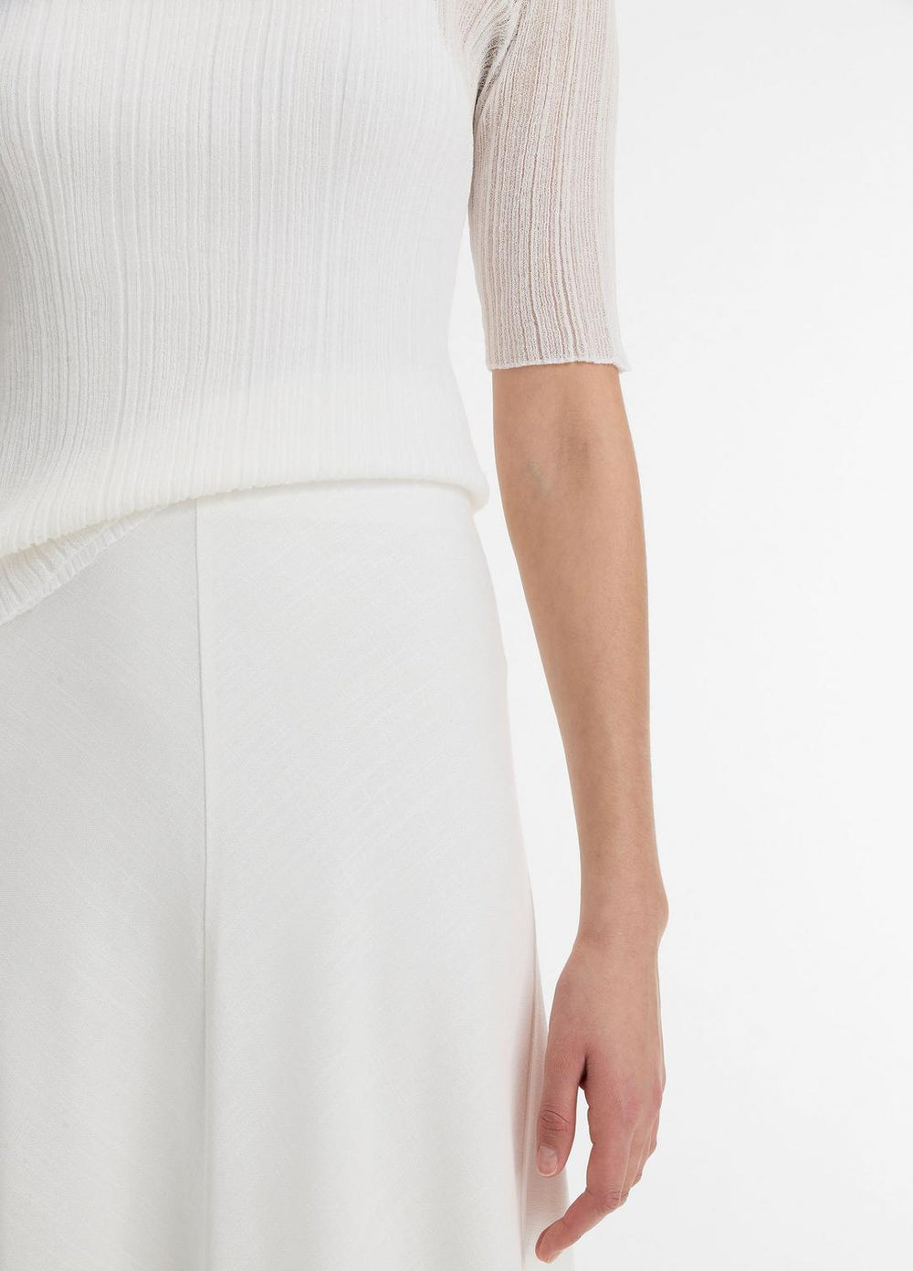VINCE | Bias A-Line Skirt in Dresses & Skirts - OFF WHITE