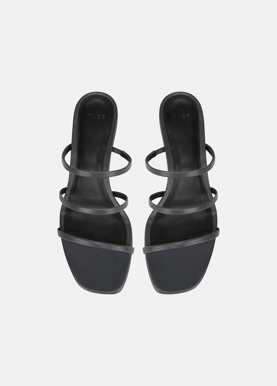 VINCE | Palm Springs Leather Heeled Sandal in Shoes - IRIS SLATE