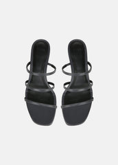 VINCE | Palm Springs Leather Heeled Sandal in Shoes - IRIS SLATE