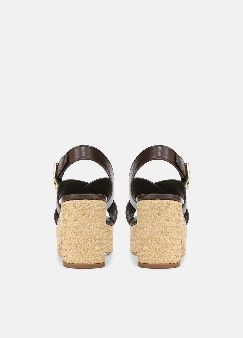 VINCE | Clementina Leather Platform Sandal in Shoes - CACAO BROWN