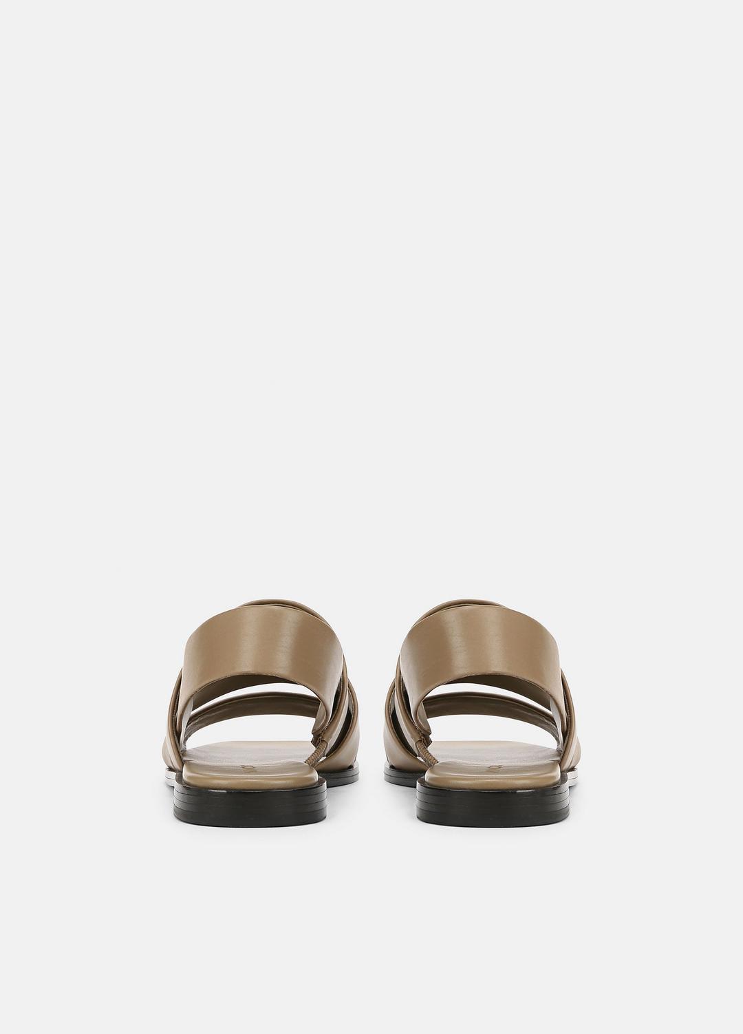 VINCE | Mazie Leather Slingback Sandal in Shoes - SAND SHELL