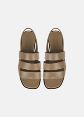 VINCE | Mazie Leather Slingback Sandal in Shoes - SAND SHELL