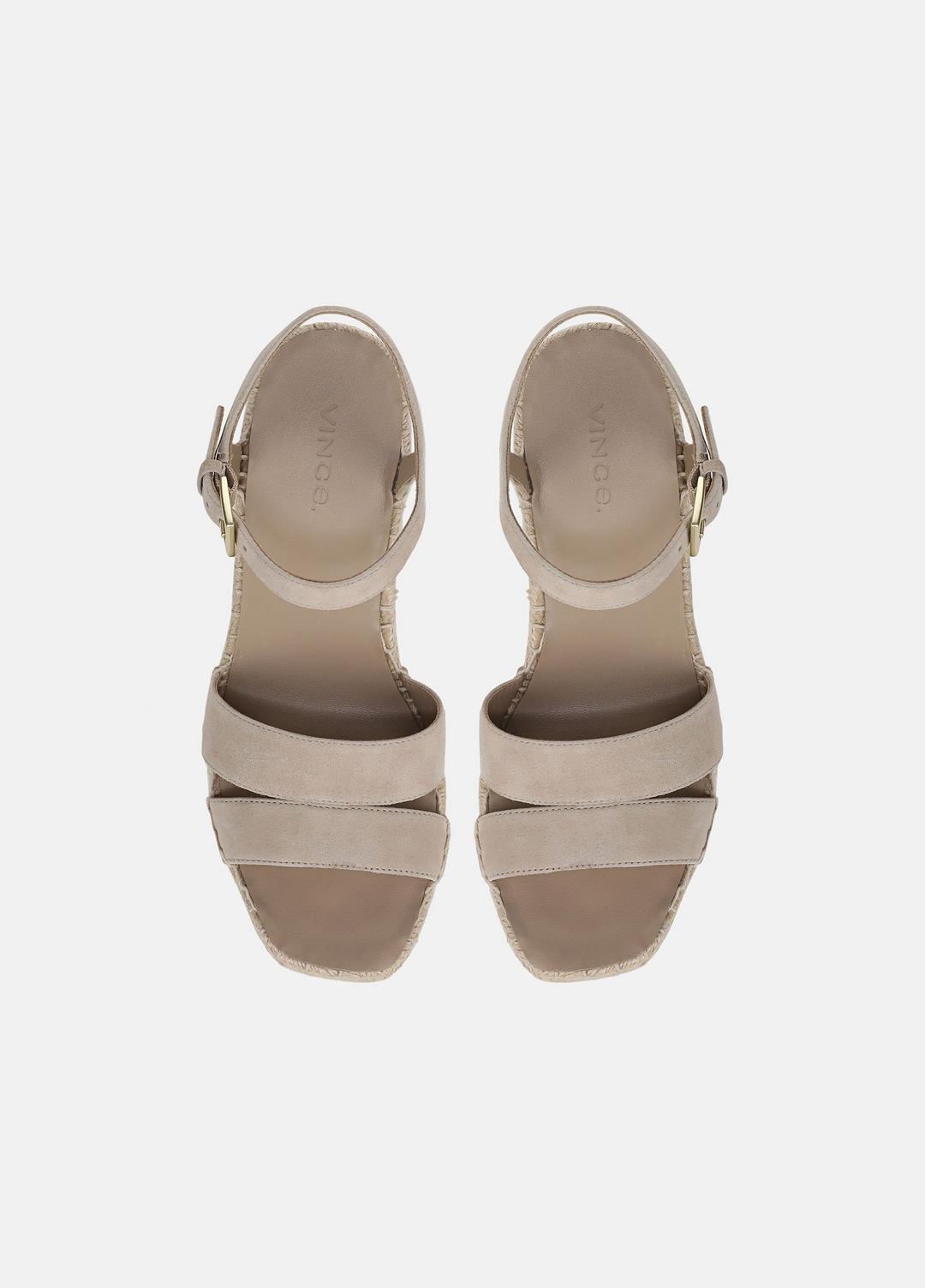 VINCE | Gwen Suede Espadrille Wedge Sandals in Shoes - TAUPE CLAY