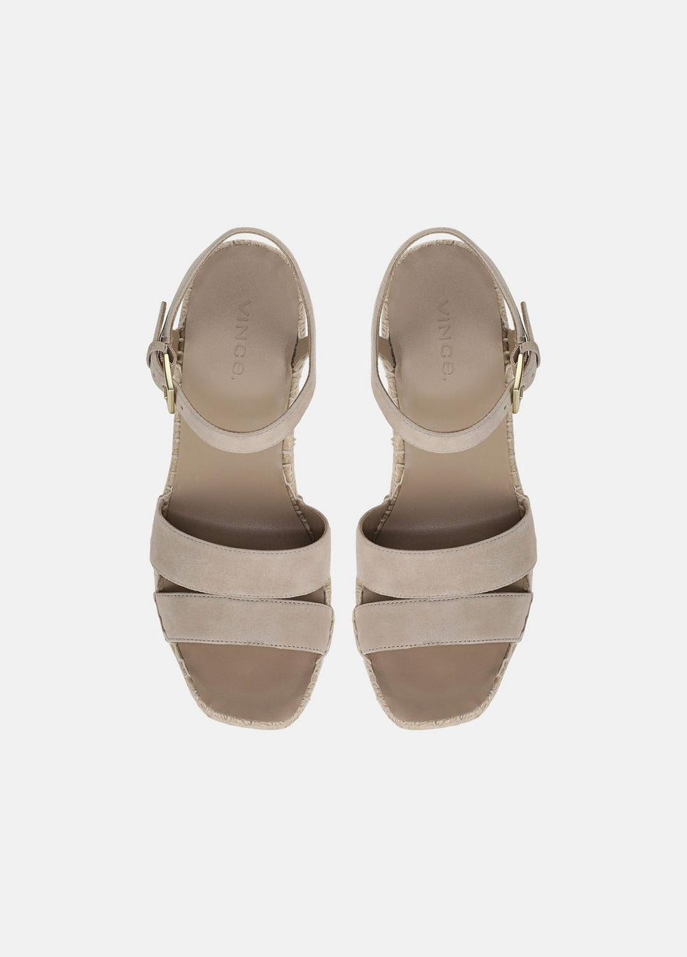 VINCE | Gwen Suede Espadrille Wedge Sandals in Shoes - TAUPE CLAY