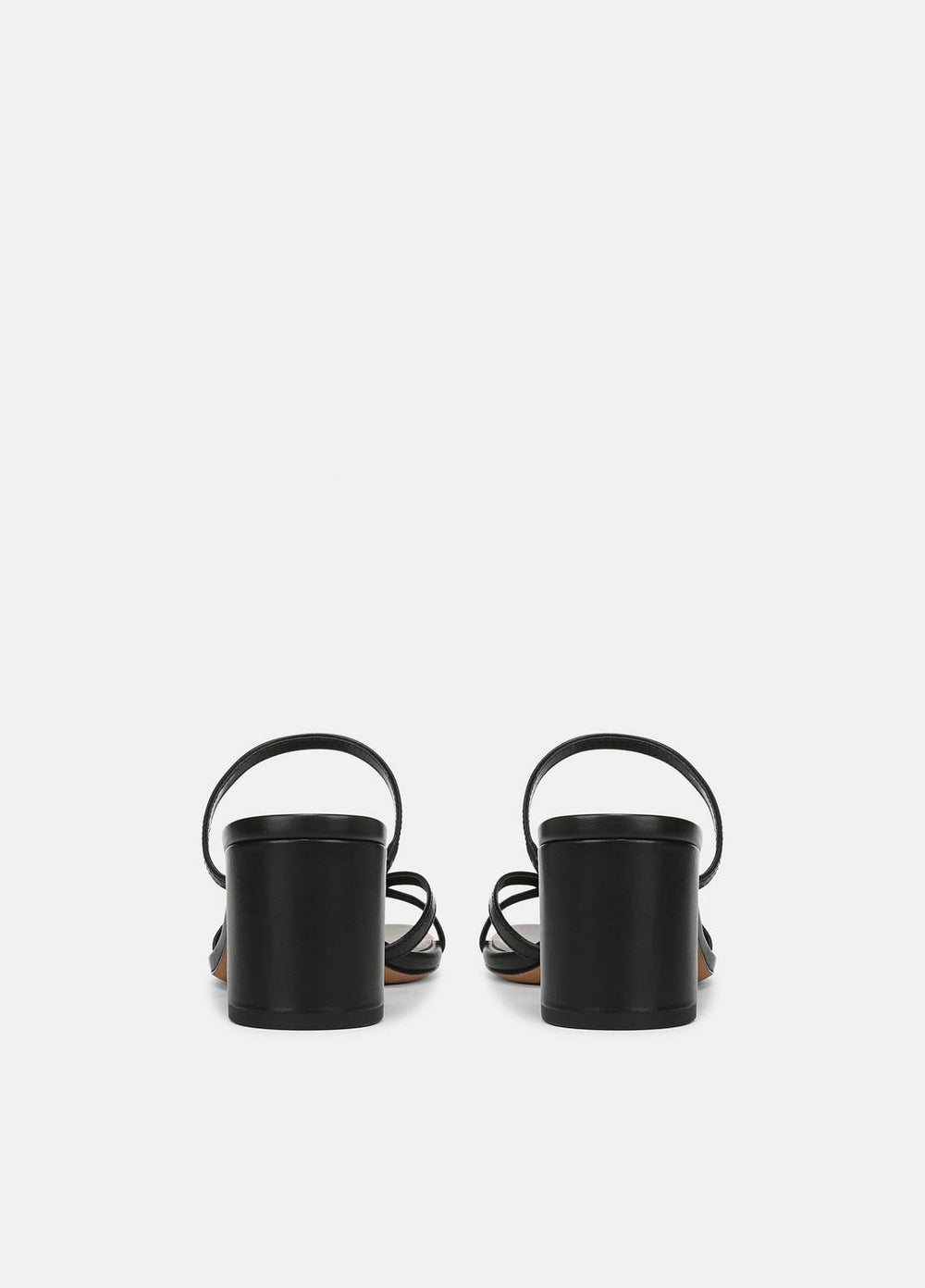 VINCE | Ona Leather Heeled Sandal in Shoes - BLACK