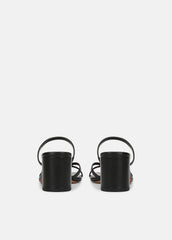 VINCE | Ona Leather Heeled Sandal in Shoes - BLACK