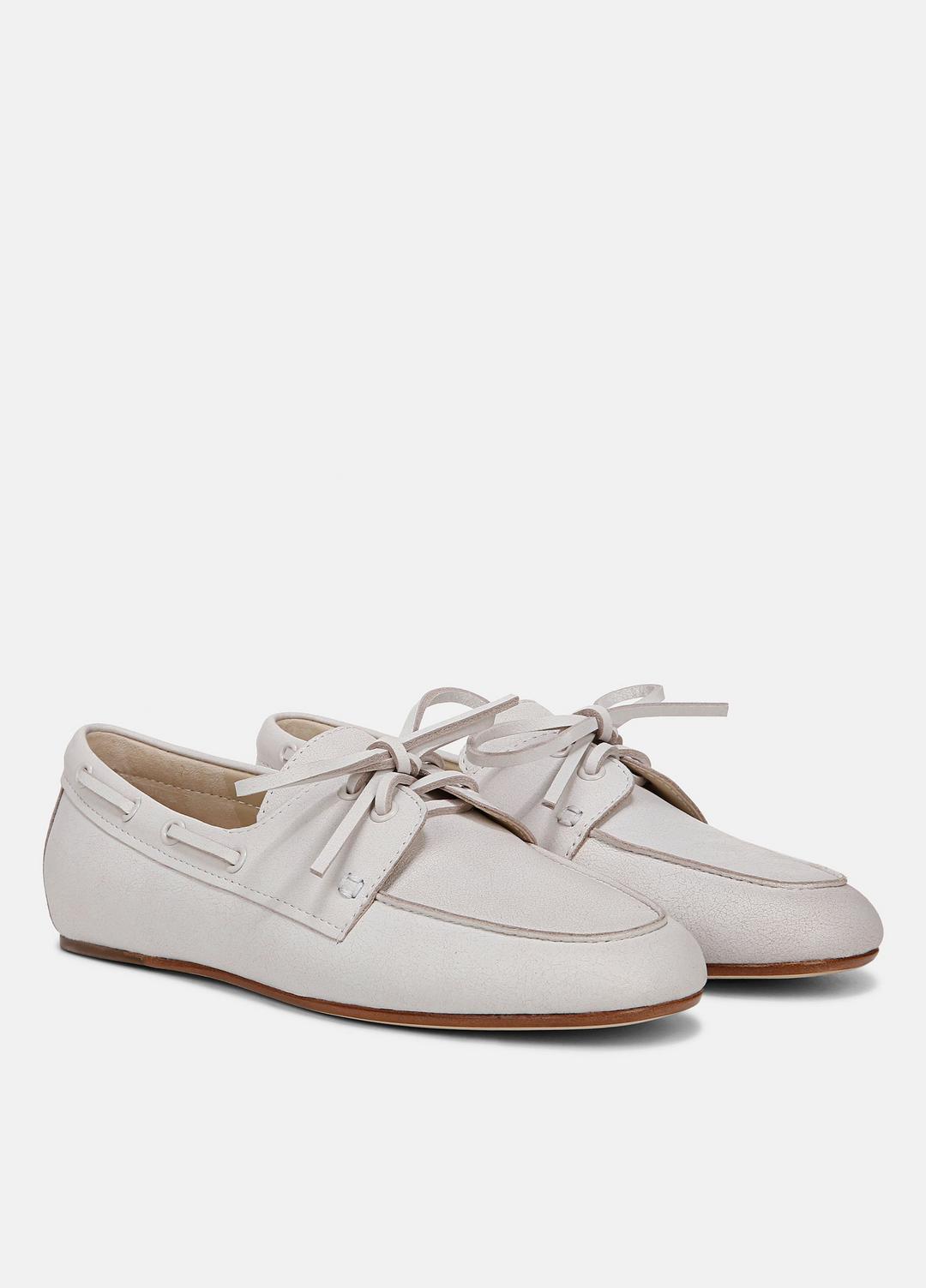 VINCE | Marin Leather Lace-Up Loafer in Shoes - WHITE/SABBIA