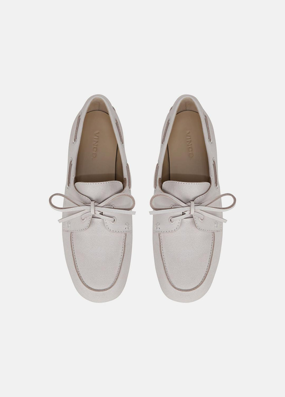 VINCE | Marin Leather Lace-Up Loafer in Shoes - WHITE/SABBIA