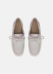 VINCE | Marin Leather Lace-Up Loafer in Shoes - WHITE/SABBIA