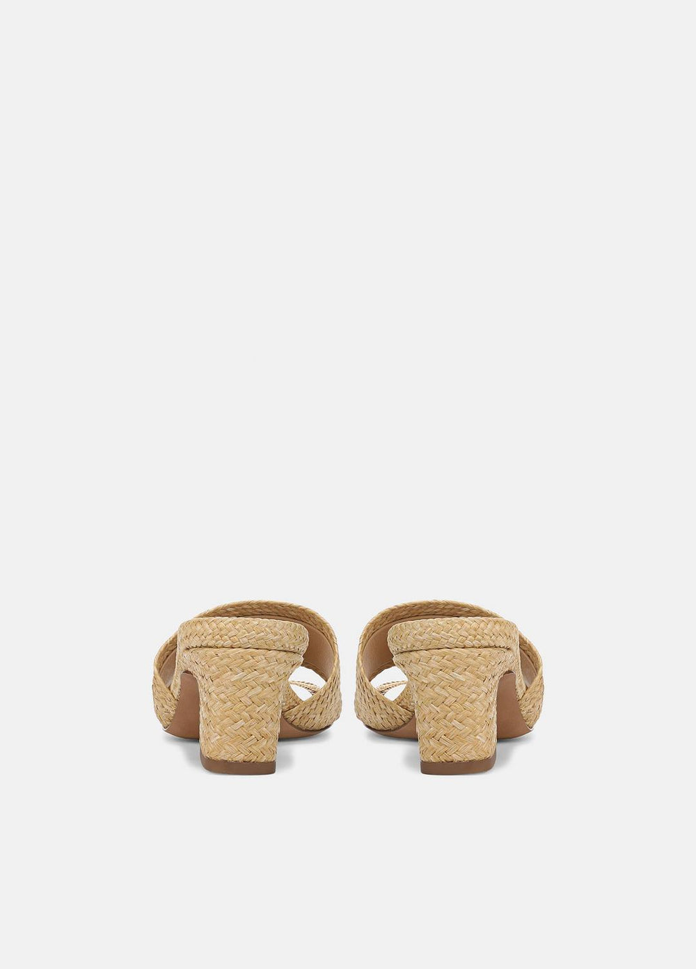 VINCE | Ariana Raffia Heeled Sandal in Shoes - TOASTED WHEAT