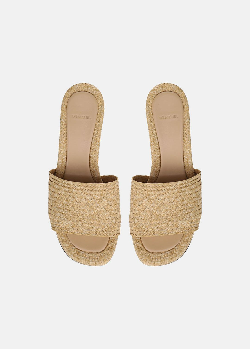 VINCE | Ariana Raffia Heeled Sandal in Shoes - TOASTED WHEAT