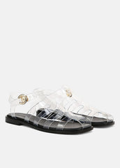 VINCE | Melina Jelly Fisherman Sandal in Shoes - CLEAR