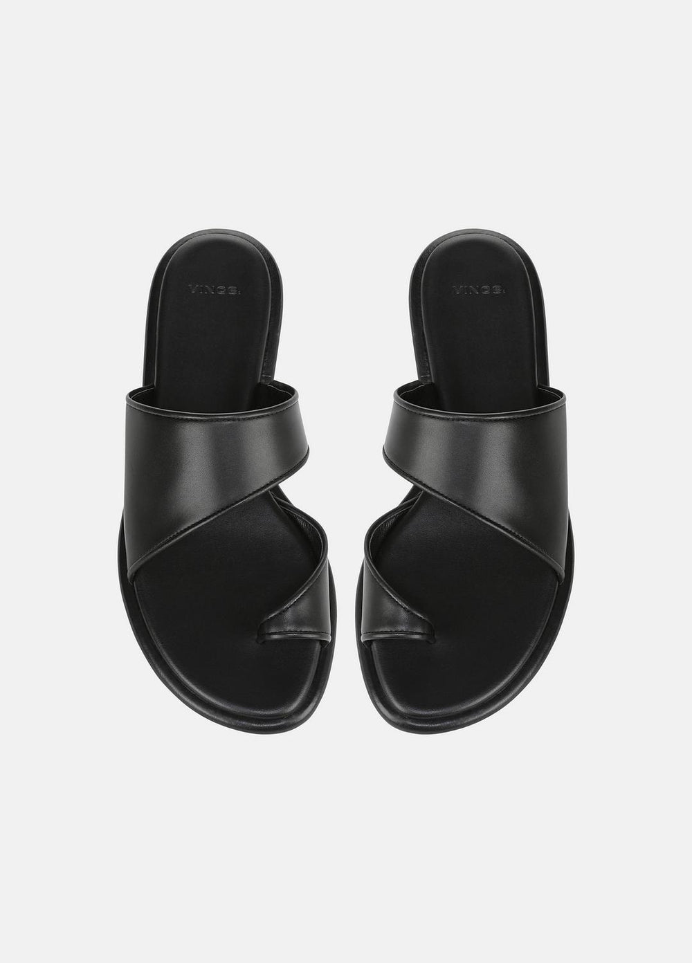 VINCE | Lukas Leather Sandal in Shoes - BLACK