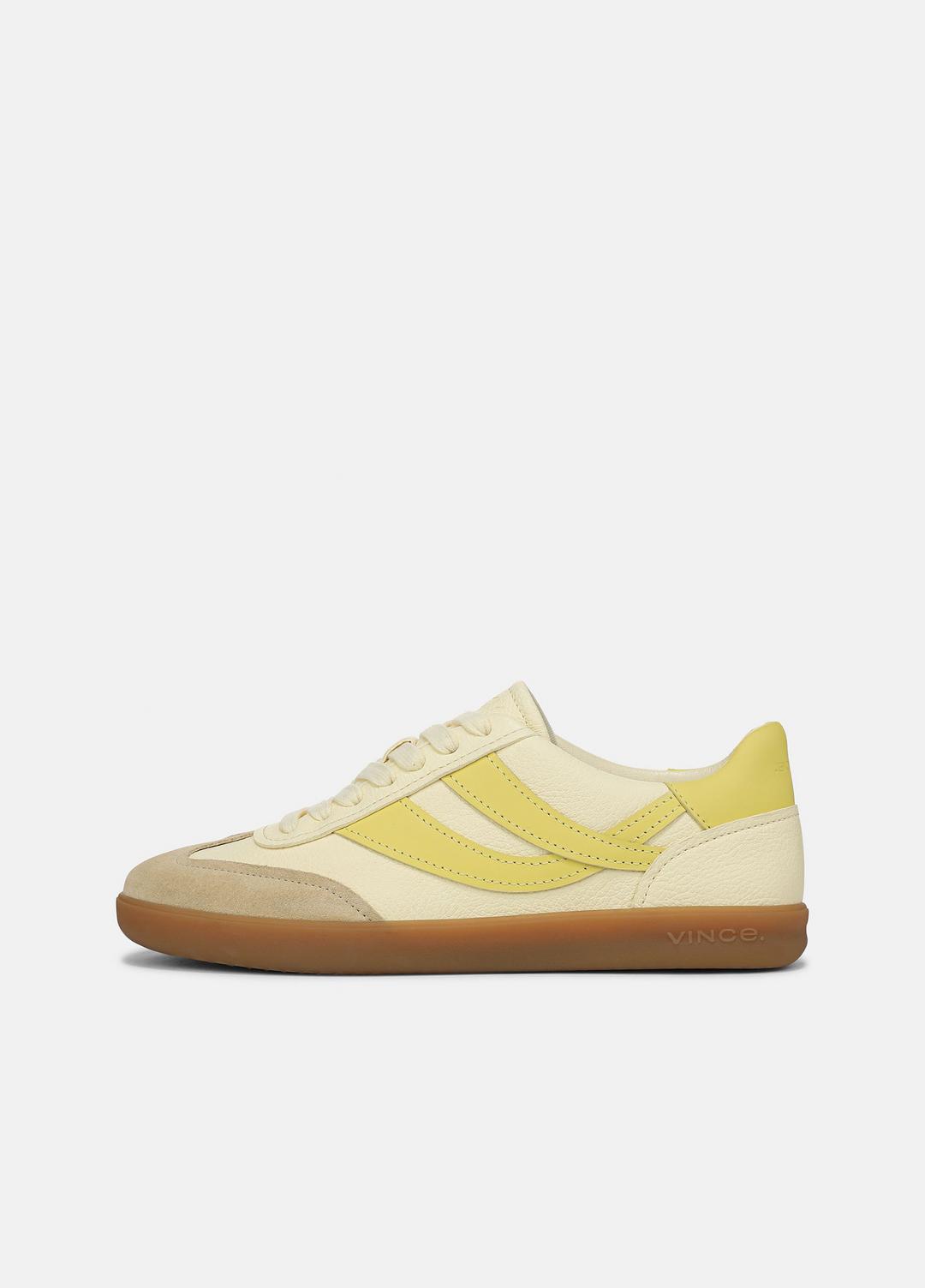 VINCE | Oasis Leather & Suede Sneaker in Shoes - SAND DUST/STRAW SEED/CHAMOMILE