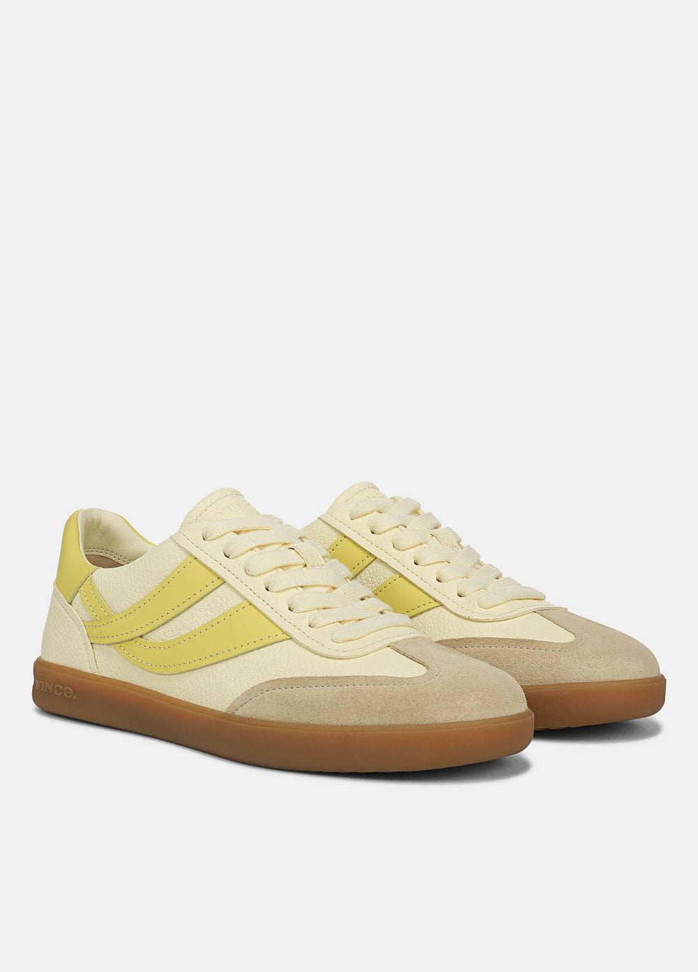 VINCE | Oasis Leather & Suede Sneaker in Shoes - SAND DUST/STRAW SEED/CHAMOMILE