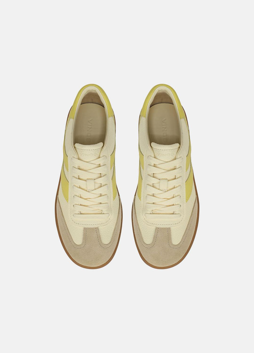 VINCE | Oasis Leather & Suede Sneaker in Shoes - SAND DUST/STRAW SEED/CHAMOMILE