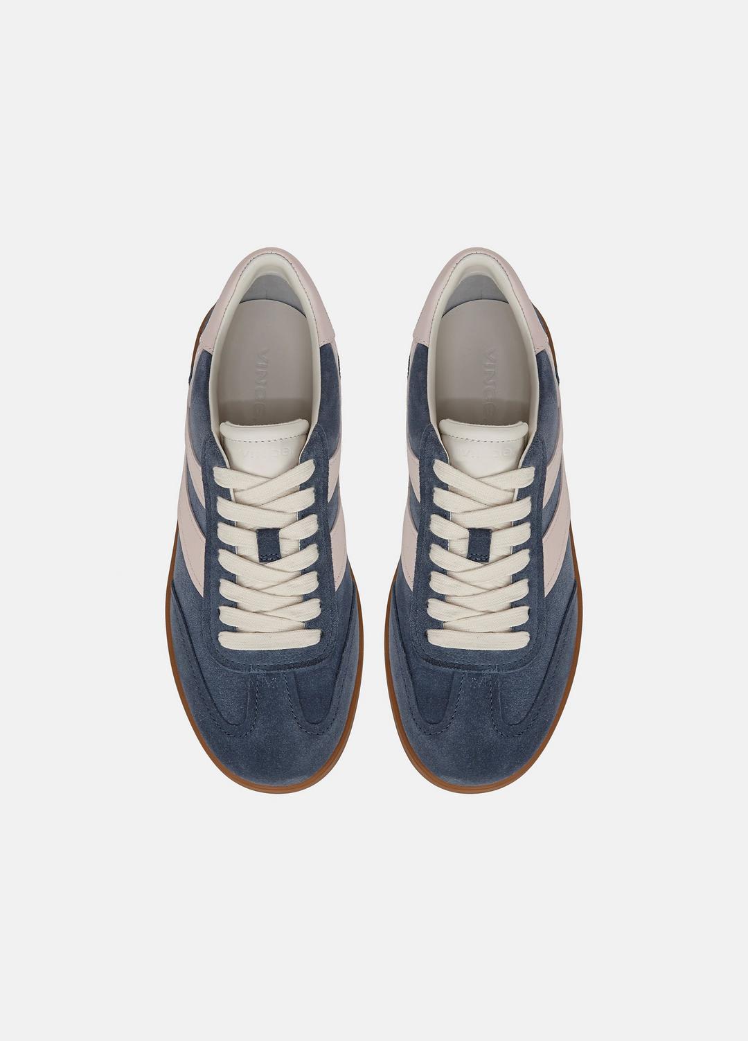 VINCE | Oasis Suede & Leather Sneaker in Shoes - HUNTINGTON BLUE/POWDER PINK