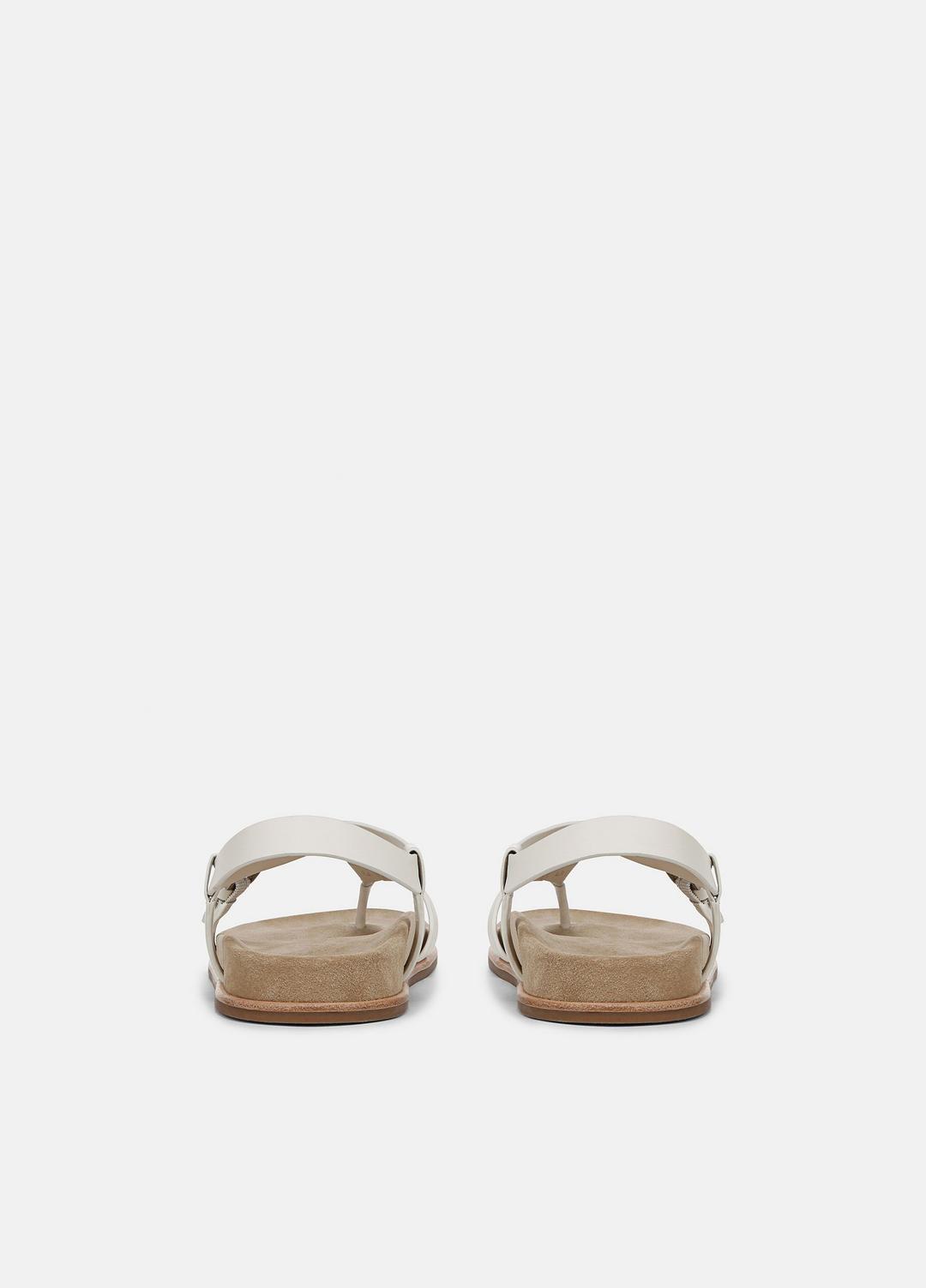 VINCE | Franca Leather Sandal in Shoes - MILK
