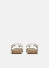 VINCE | Franca Leather Sandal in Shoes - MILK