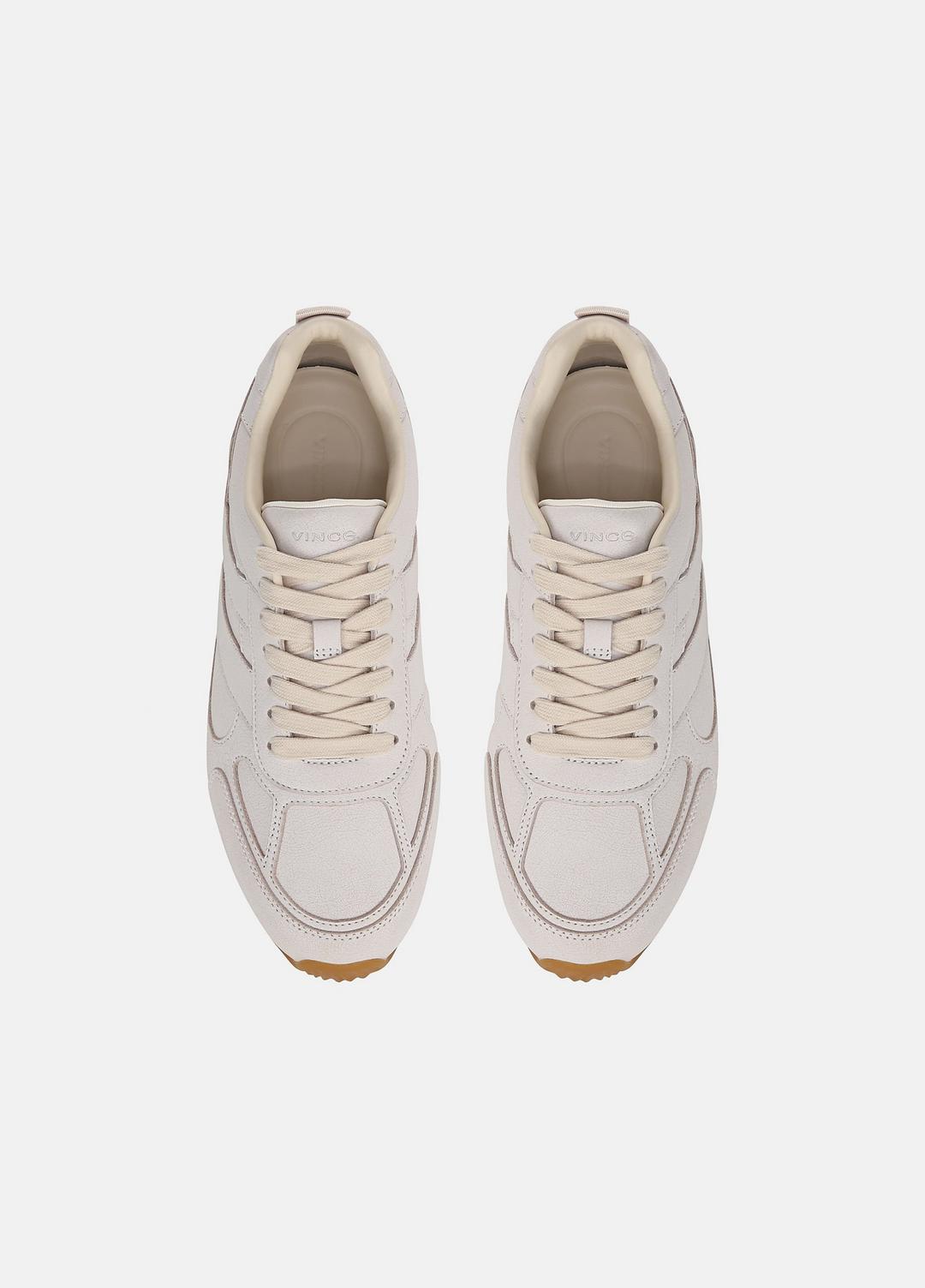 VINCE | Mojave Leather & Suede Trainer Sneaker in Shoes - SABBIA MULTI