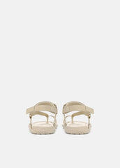 VINCE | Summer Leather & Canvas Sandal in Shoes - MOONLIGHT